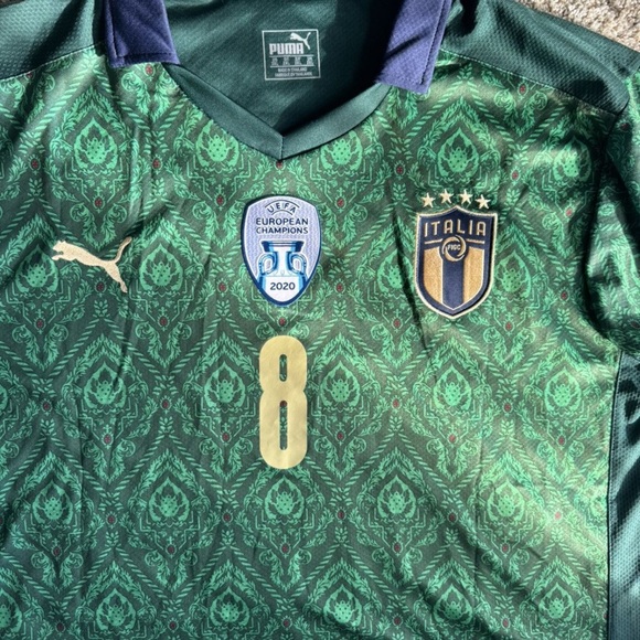 Puma Green Italy Soccer Jersey - Picture 2 of 7